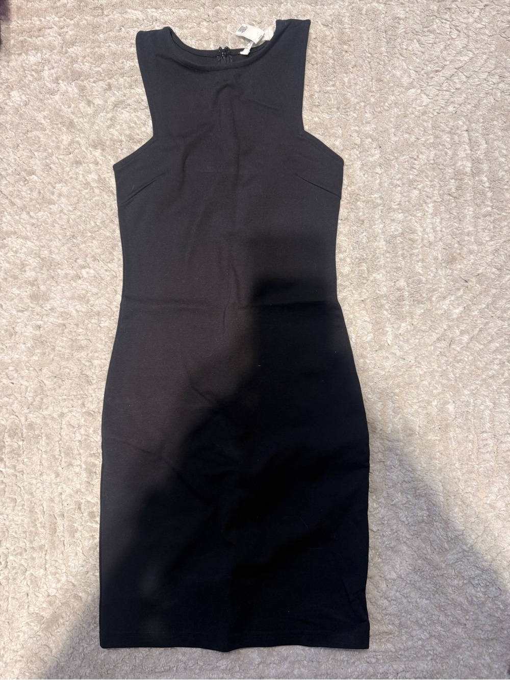 Forever 21 Black Sleeveless Midi Bodycon Dress
